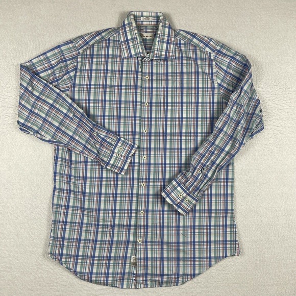 Peter Millar Other - Peter Millar Shirt Mens Large Plaid Multicolor Pastel Party Office Casual Preppy